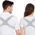 Back Brace Posture Corrector With Smart Vibration Remind Adjustable Upper Back Brace