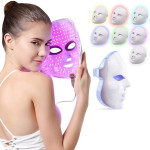 Project E Beauty Photon Skin Rejuvenation Face & Neck Mask | Wireless LED Photon Red Blue Green Therapy 7 Color Light Treatment Anti Aging Spot Removal Wrinkles Whitening Facial Skin Care Mask