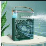 3 In 1 Fan Air Conditioner Household Small Air Cooler LED Night Light Portable Humidifier Air Adjustment Fan