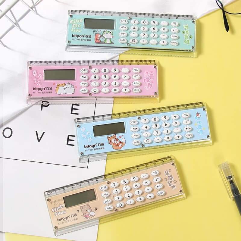 Multifunction Ruler & Calculator 2in1